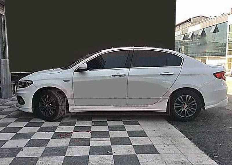 Купити Бокові пороги (під фарбування) для Fiat Tipo 2016- рр