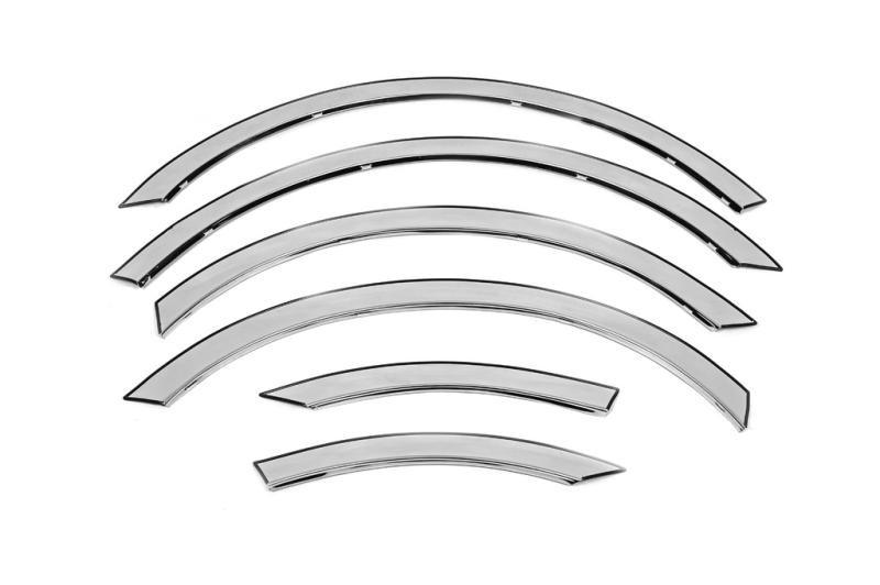 Купить Накладки на арки (нержавейка) Короткая база, 1 сдвижная дверь для Volkswagen Caddy 2004-2010 гг