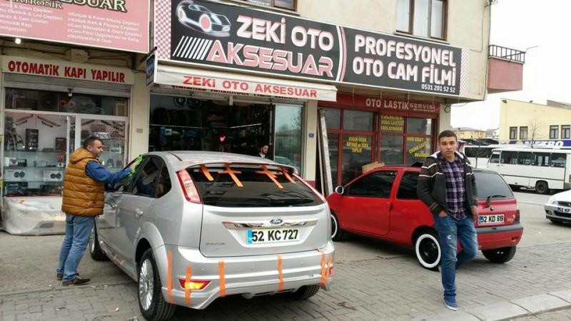 Купить Накладка на задний бампер HB (под покраску) для Ford Focus II 2005-2008 гг