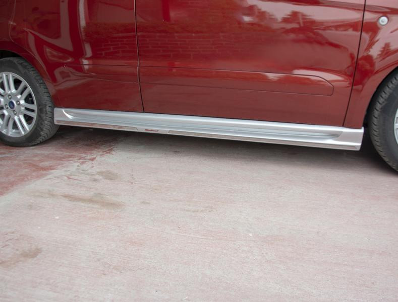 Купить Боковые пороги (под покраску) для Ford Courier 2014-2023 гг