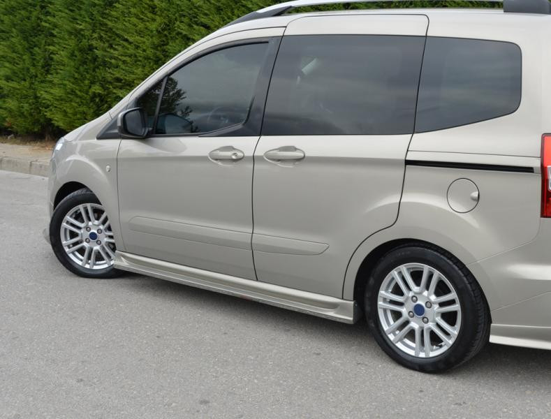 Купить Боковые пороги (под покраску) для Ford Courier 2014-2023 гг