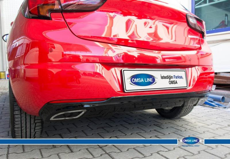 Купить Задняя нижняя юбка HB (под покраску) для Opel Astra K 2016-2021 гг