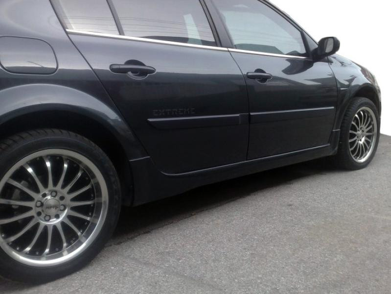 Купить Боковые пороги (SD, под покраску) для Renault Megane II 2004-2009 гг