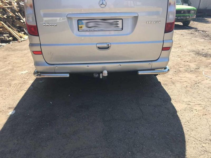 Купити Задні куточки AK003 (2 шт., нерж) Коротка база для Mercedes Vito W639 2004-2014 рр