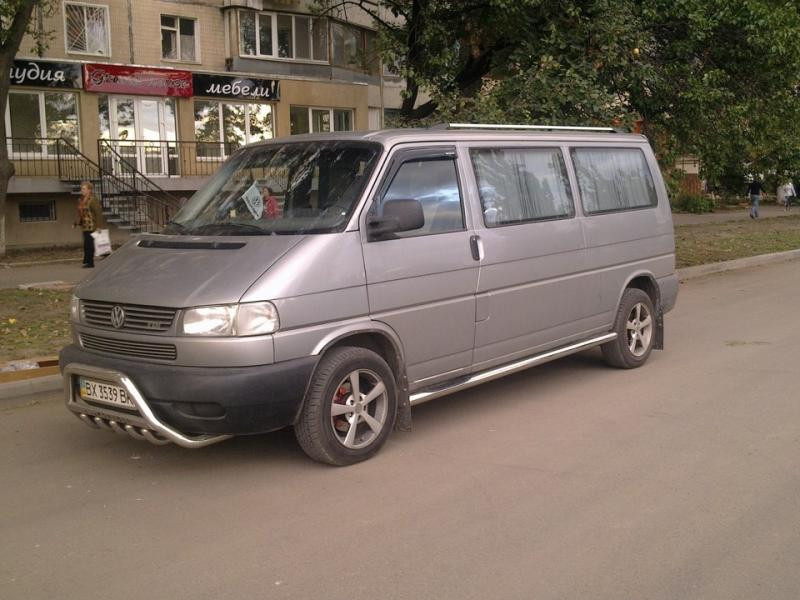 Купити Бічні труби (2 шт., нерж.) 70мм, Коротка база для Volkswagen T4 Caravelle/Multivan