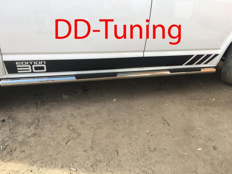 Купити Бічні труби (2 шт., нерж) 70мм, Довга база для Volkswagen T6