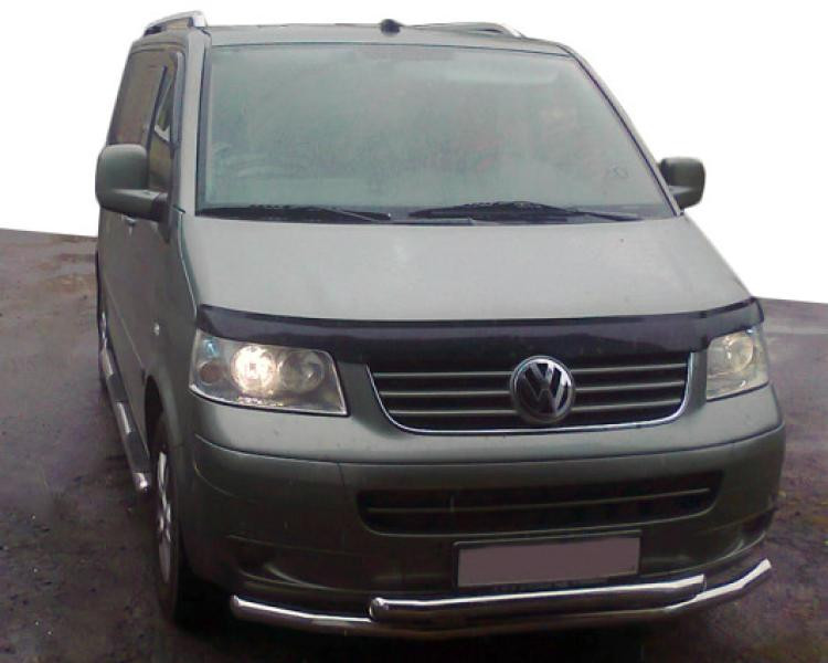 Купити Нижня подвійна губа 60 / 48мм (нерж) 60 на 60мм для Volkswagen T5 Caravelle 2004-2010 рр