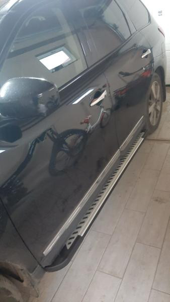 Купити Бокові пороги Line (2 шт, алюміній) для Nissan Pathfinder R52 2012-2021 рр