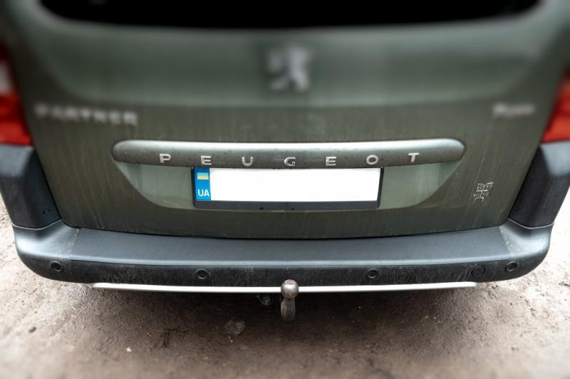Купити Накладки на задній бампер ABS (пласт.) для Peugeot Partner Tepee 2008-2018 рр