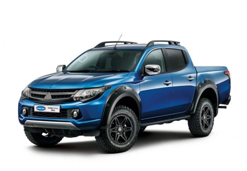 Купити Рейлінги OmsaLine Sport (2 шт, чорні) для Mitsubishi L200 2015-2024 рр
