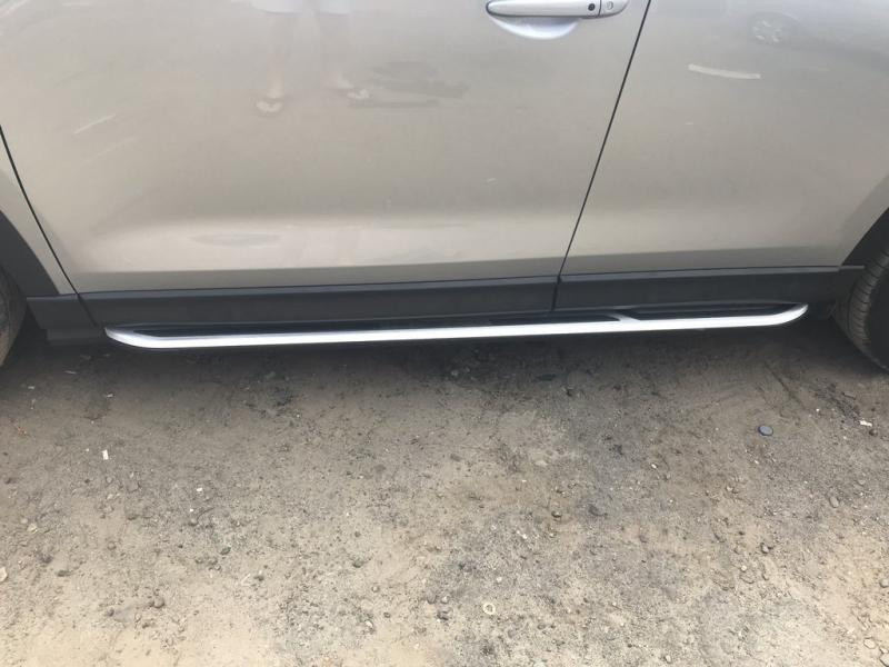Купить Боковые пороги оригинал V1 (2 шт) для Mazda CX-5 2017- гг