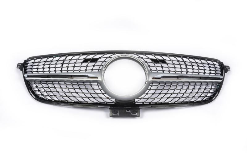 Купити Тюнінг решітка радіатора (Diamond Silver) Без камери для Mercedes GLE coupe C292 2015-2019 рр