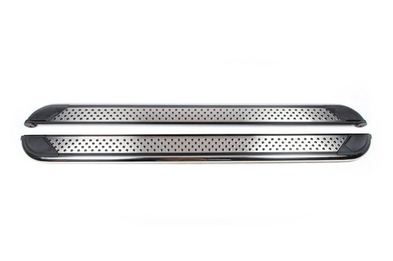 Купити Бокові пороги Maydos V2 (2 шт., алюміній -2025 нерж) для Range Rover Sport 2005-2013 рр