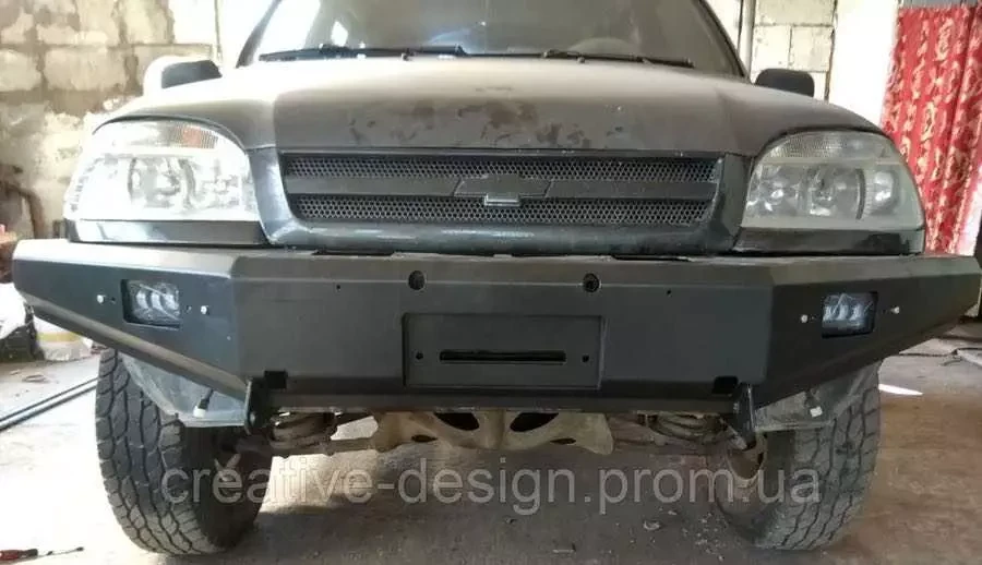 Buy Front power bumper Creativegarage for chevrolet niva