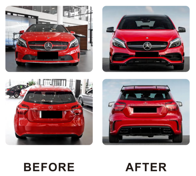 Купить Комплект обвесов (AMG A45) для Mercedes A-сlass W176 2012-2018 гг