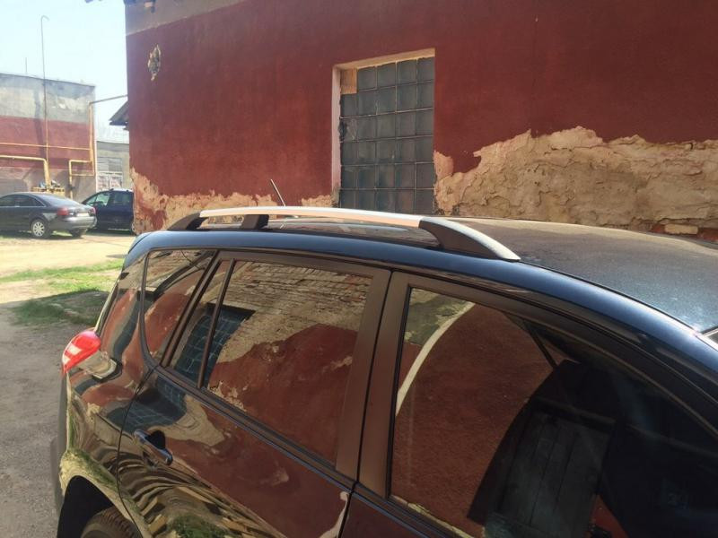 Купити Рейлінги Хром Турецькі Довга база, Металеві ніжки для Toyota Rav 4 2006-2013 рр