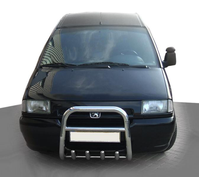 Купить Кенгурятник QT006 (нерж) для Peugeot Expert 1995-2007 гг