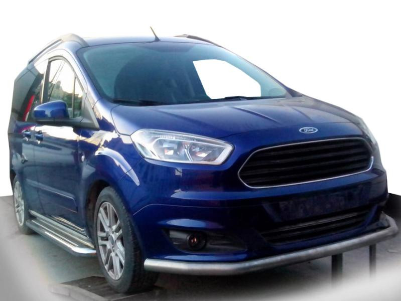 Купить Передняя защита ST008 (нерж) для Ford Courier 2014-2023 гг