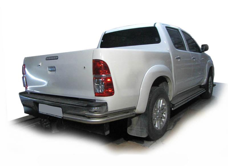 Купить Задние уголки AK003-Double (нерж.) для Toyota Hilux 2006-2015 гг