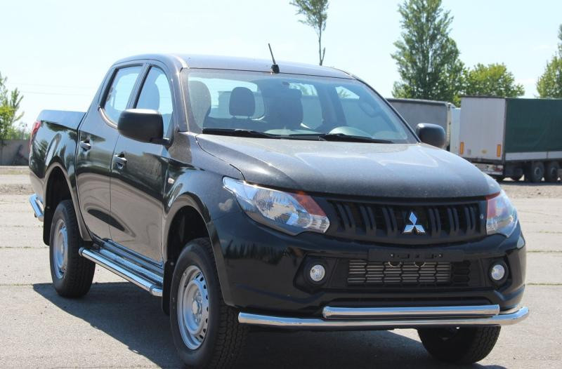 Купить Передняя защита ST014 (нерж) для Mitsubishi L200 2015-2024 гг