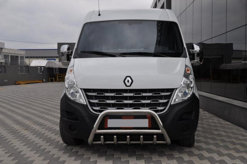 Купить Кенгурятник WT003 (нерж.) С надписью для Renault Master 2011-2023 гг