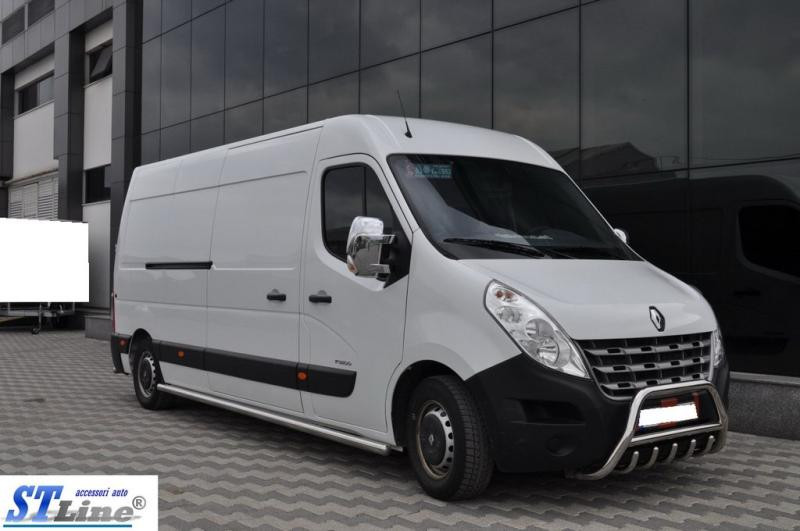 Купить Кенгурятник WT003 (нерж.) С надписью для Renault Master 2011-2023 гг