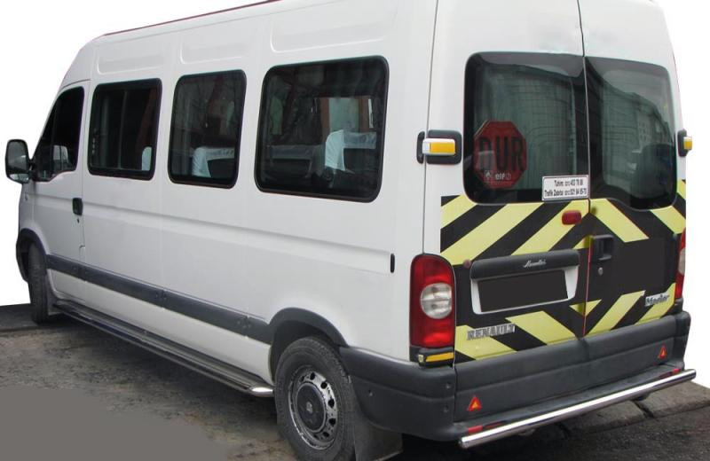 Купить Задняя дуга AK002 (нерж.) для Nissan Interstar 1997-2010 гг