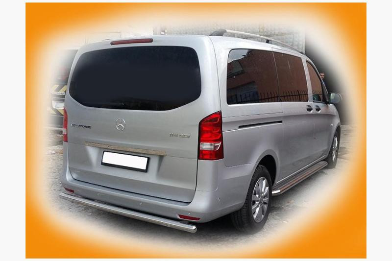 Купить Задняя защита AK002 (нерж.) для Mercedes Vito/V-class W447 2014- гг