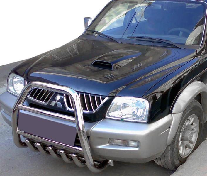 Купить Кенгурятник QT007 (нерж.) для Mitsubishi L200 1996-2006 гг