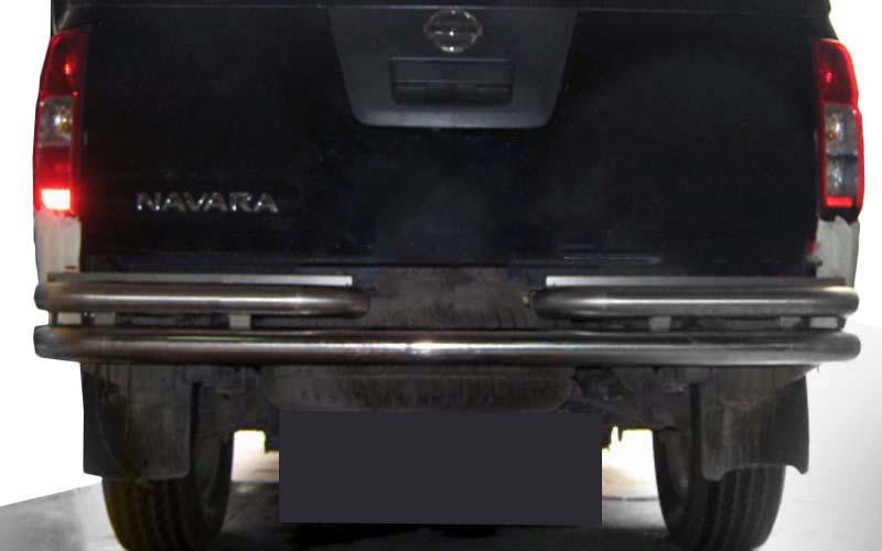 Купить Задняя защита AK005-3 (нерж) для Nissan Navara 2006-2015 гг