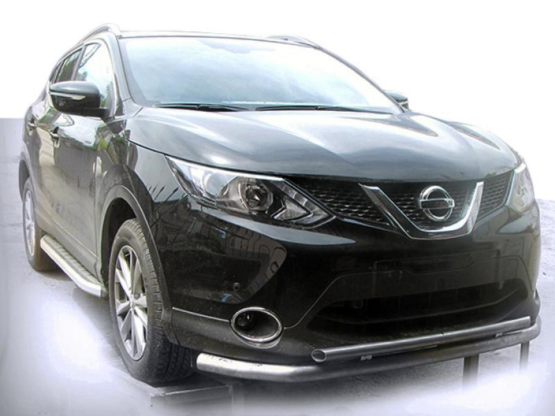 Купить Передняя защита ST014 (нерж) для Nissan Qashqai/Rogue Sport 2014-2021 гг