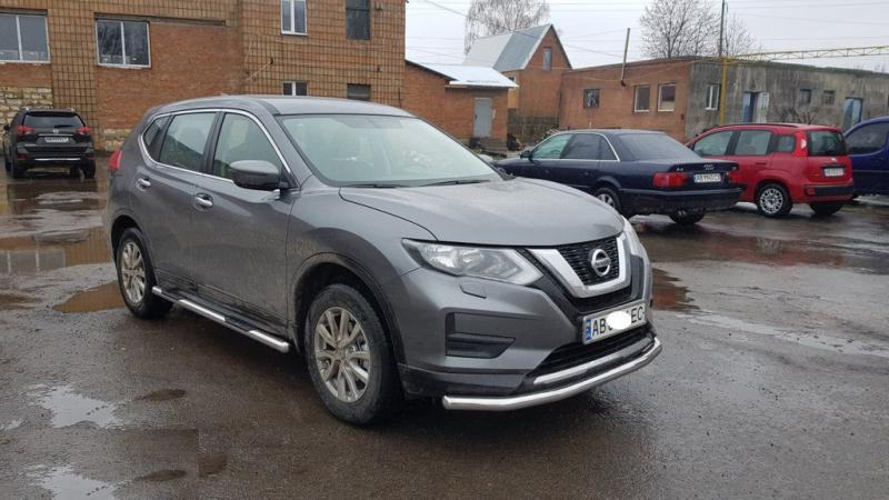 Купить Боковые трубы (2 шт, нерж) для Nissan X-trail T32/Rogue 2014-2021 гг