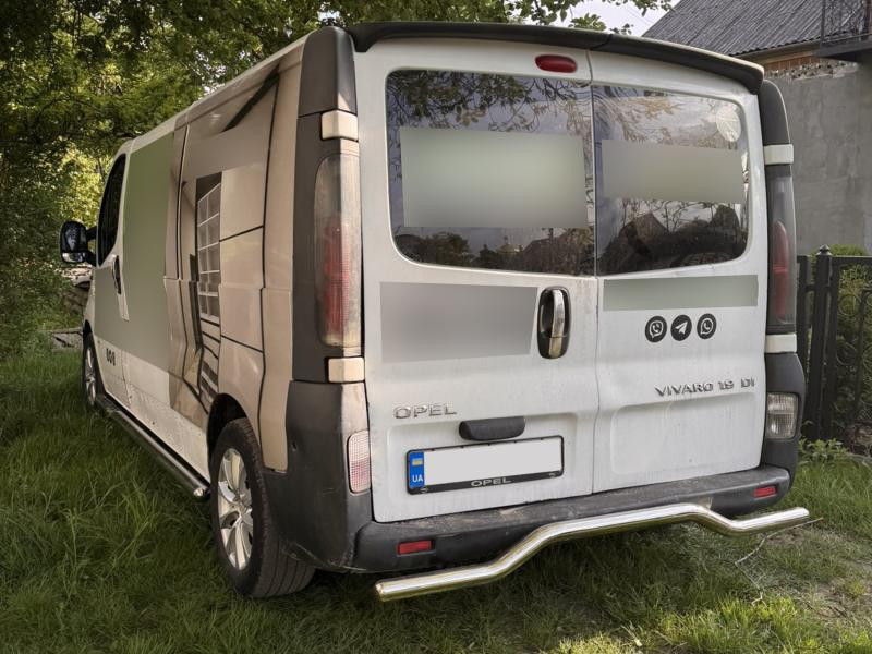 Купить Задняя защита AK006 (нерж) для Opel Vivaro 2001-2015 гг