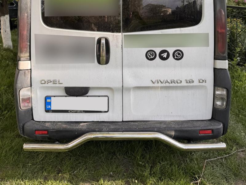 Купить Задняя защита AK006 (нерж) для Opel Vivaro 2001-2015 гг