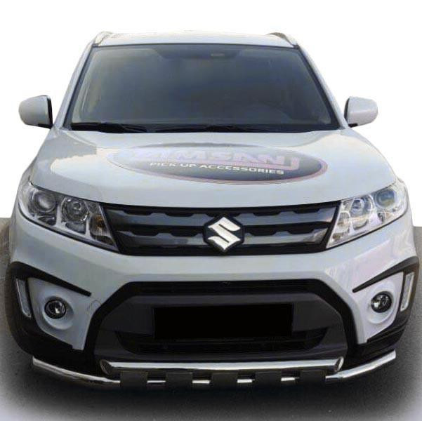 Купить Передний ус ST015 (нерж) для Suzuki Vitara 2015- гг