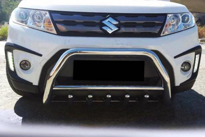 Купить Кенгурятник WT003 (нерж) для Suzuki Vitara 2015- гг