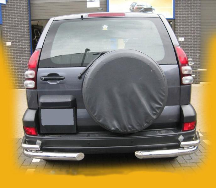 Купить Задние двойные уголки AK003-2 (2 шт, нерж) для Toyota Land Cruiser Prado 120