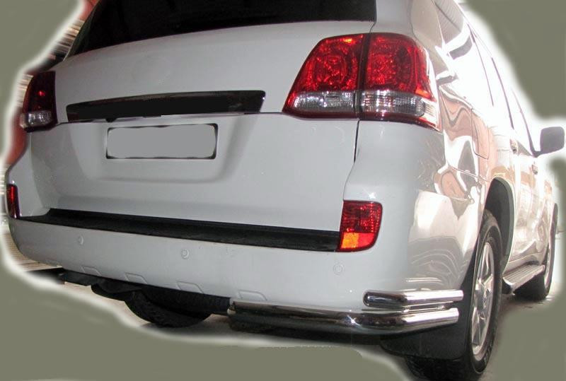 Купить Задние уголки AK003-Double (2 шт, нерж) для Toyota Land Cruiser 200