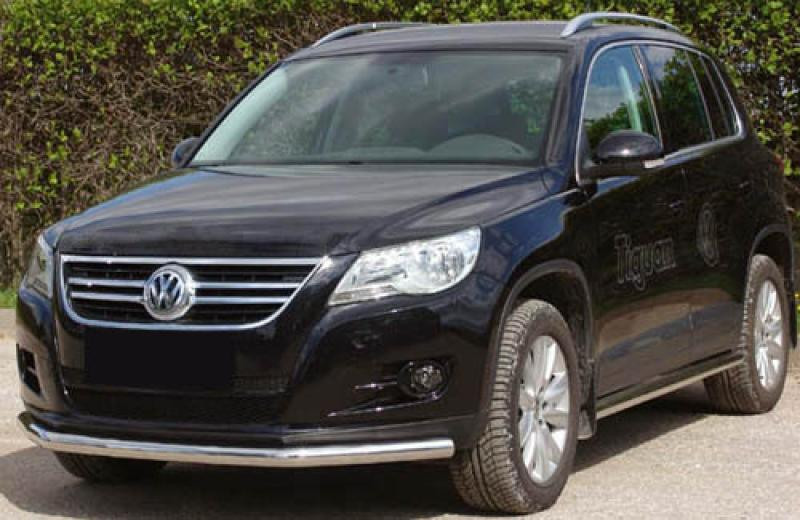 Купить Передняя защита ST008 (нерж) для Volkswagen Tiguan 2007-2016 гг