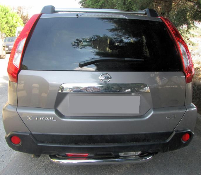 Купить Задняя скоба AK007 (2 шт, нерж.) для Nissan X-trail T31 2007-2014 гг
