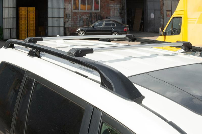 Купить Багажник (поперечины) на обычные рейлинги под ключ WingBar V1 (2 шт) до 110 см, Серый для Ford Kuga 2008-2013 гг