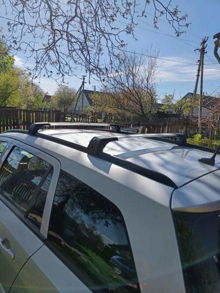 Купити Багажник (поперечини) на інтегровані рейлінги Skybar V2 120 см (2 шт) Чорний для Volkswagen Touareg 2018- рр