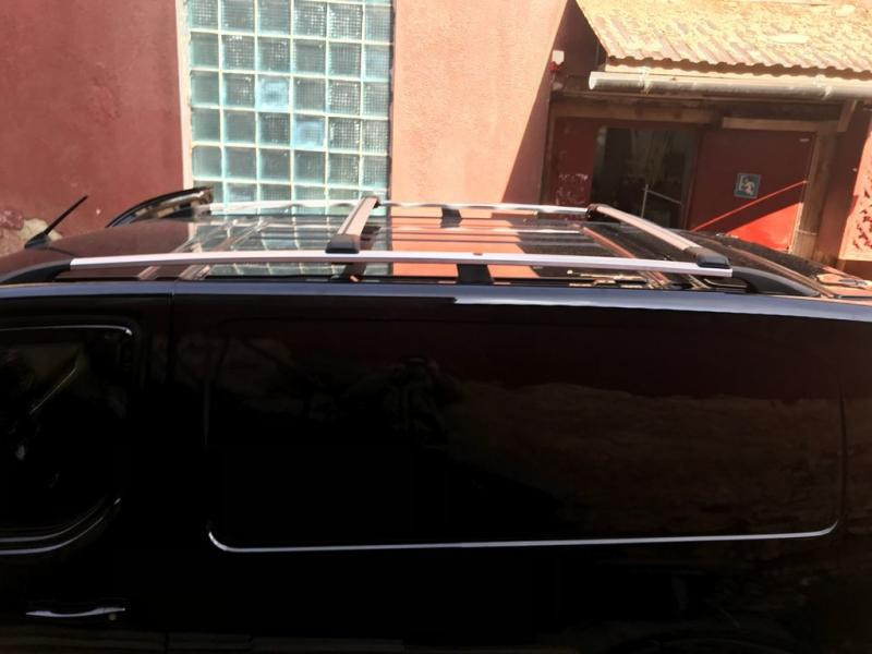 Купити Рейлінги Хром Середня база, металева ніжка для Opel Zafira Life 2019- рр