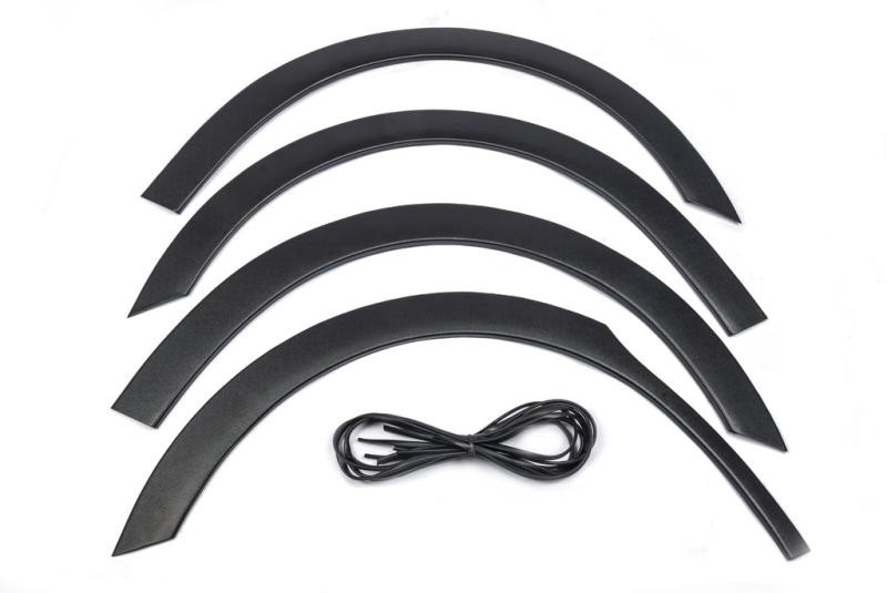 Купити Накладки на арки (4 шт, чорні) 1 бічні двері, Пластик для Peugeot Partner Tepee 2008-2018 рр