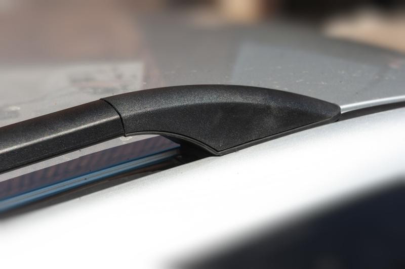 Купити Рейлінги Чорні Турецькі Довга база, Пластикові ніжки для Toyota Rav 4 2006-2013 рр