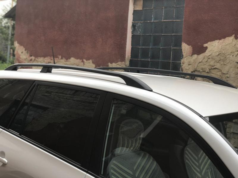 Купити Рейлінги Чорні Турецькі Довга база, Пластикові ніжки для Toyota Rav 4 2006-2013 рр