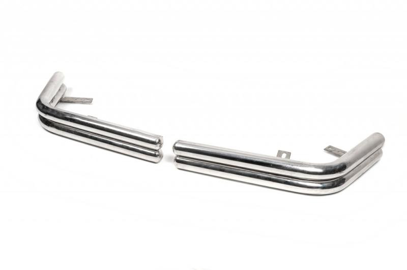 Купити Задні захисні кути AK003-double (2 шт., нерж) для Volkswagen T5 2010-2015 рр