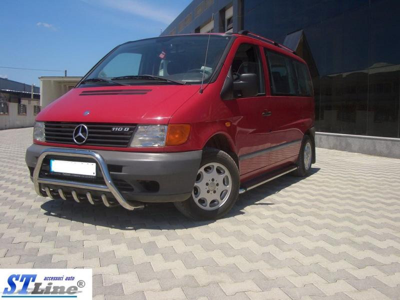 Купить Кенгурятник WT003/4 (нерж.) без надписи, 60мм для Mercedes Vito W638 1996-2003 гг