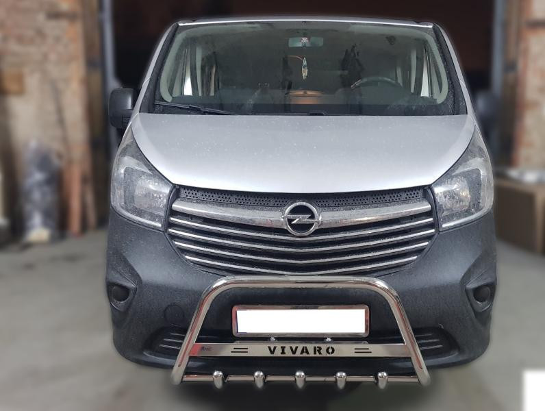 Купить Кенгурятник WT003-4 (нерж.) Без надписи для Opel Vivaro 2015-2019 гг