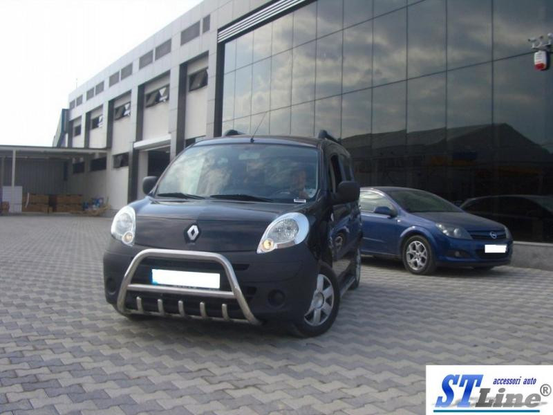 Купить Кенгурятник WT003/004 (нерж.) с надписью, 60 мм для Renault Kangoo 2008-2020 гг